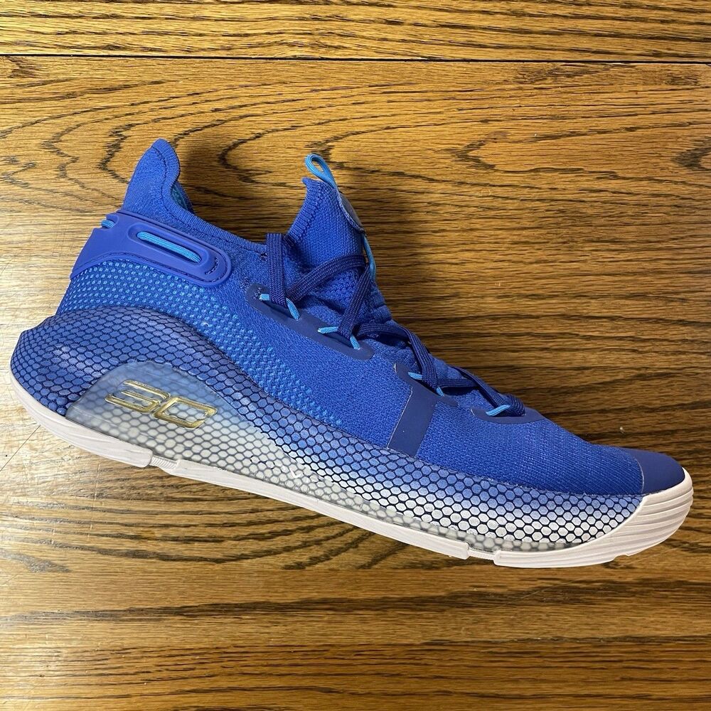 Under Armour Curry 6 Basketball Shoes Men’s Size 12 Blue Authentic New